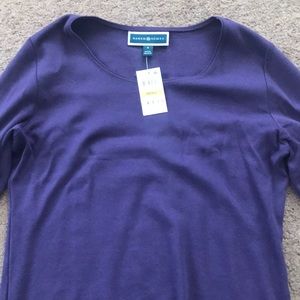NWT Karen Scott Long Sleeve Shirt